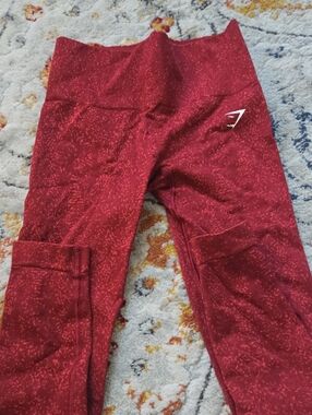 Gymshark Red Space-Dye  Leggings